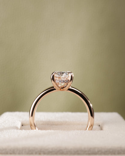 2 CT Asscher Lab Grown Diamond Solitaire Engagement Ring
