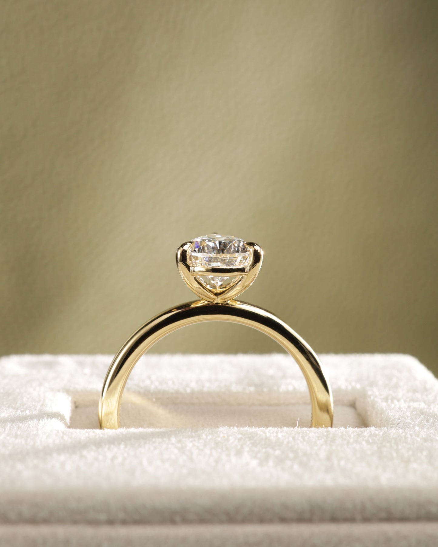 2 CT Asscher Lab Grown Diamond Solitaire Engagement Ring