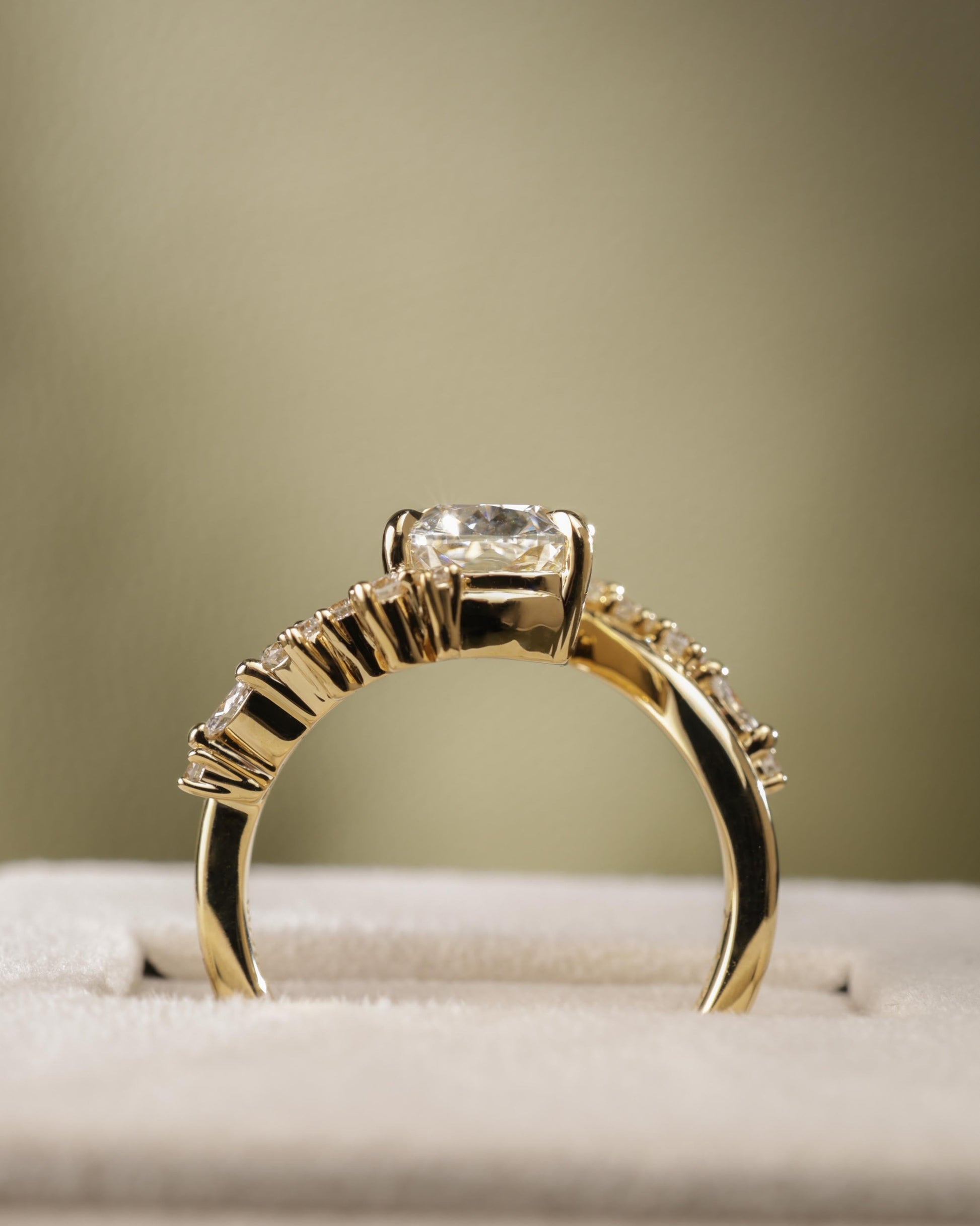 2 CT Asscher Lab Grown Diamond Solitaire Engagement Ring