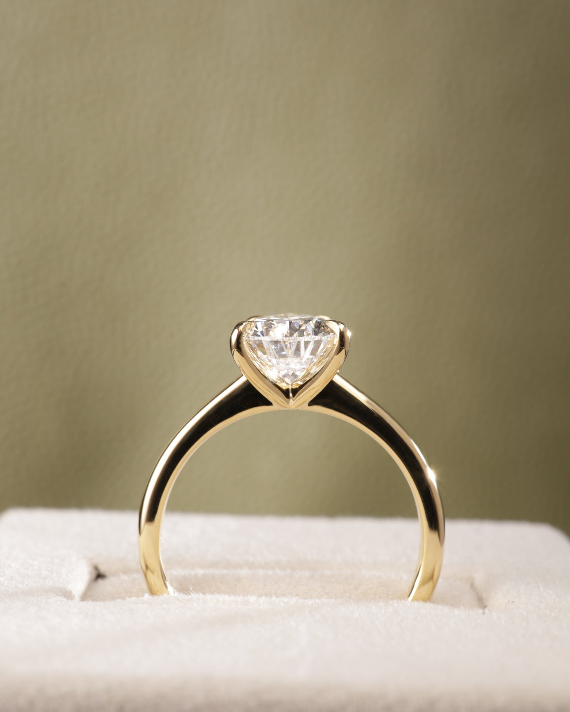 2 CT Asscher Lab Grown Diamond Solitaire Engagement Ring