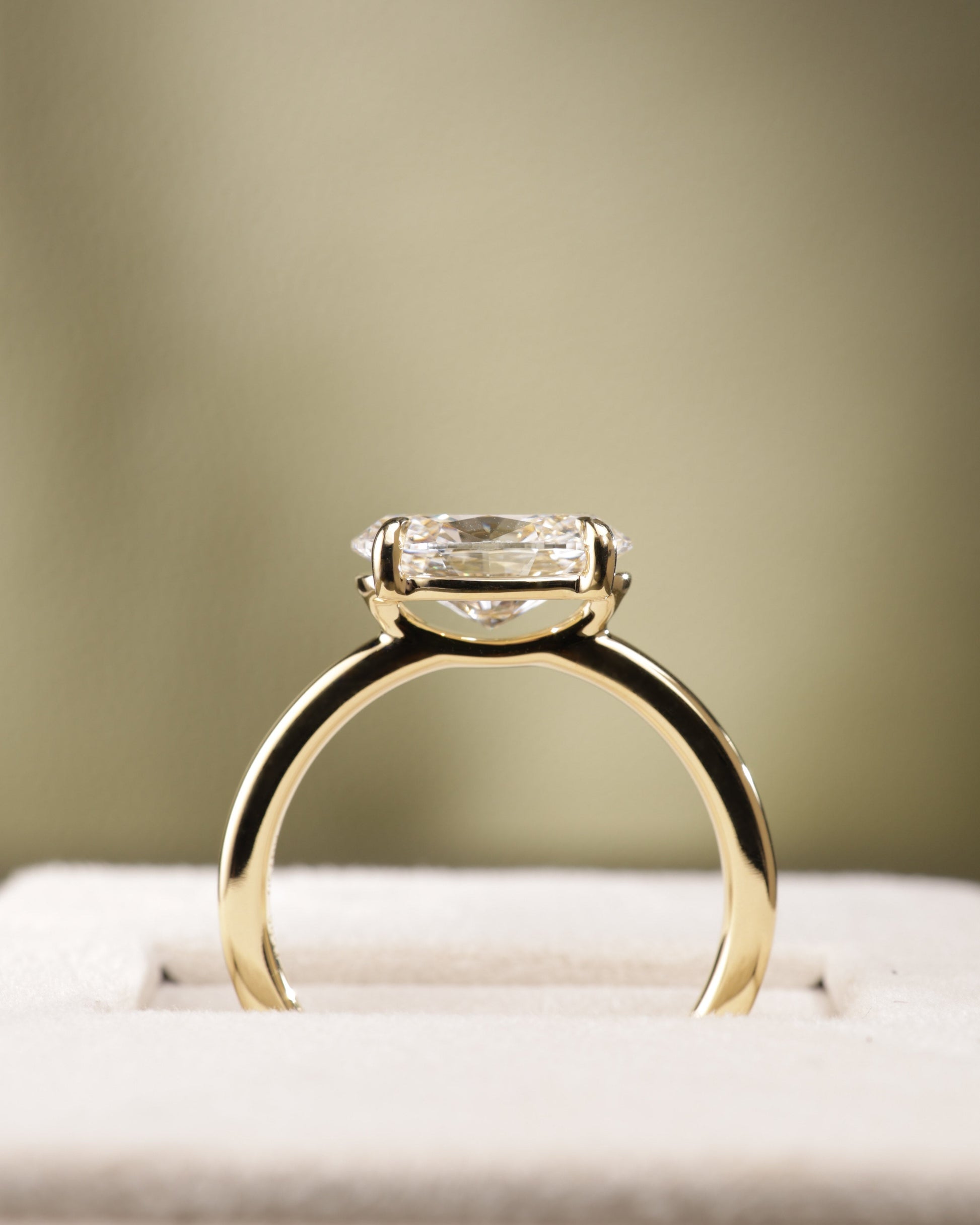 2 CT Asscher Lab Grown Diamond Solitaire Engagement Ring