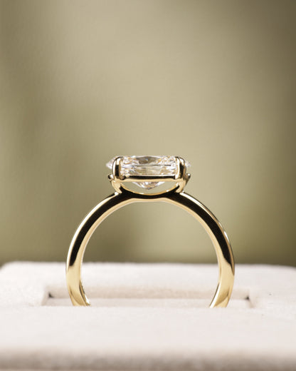 2 CT Asscher Lab Grown Diamond Solitaire Engagement Ring