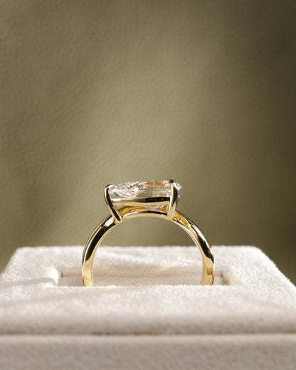 2 CT Asscher Lab Grown Diamond Solitaire Engagement Ring