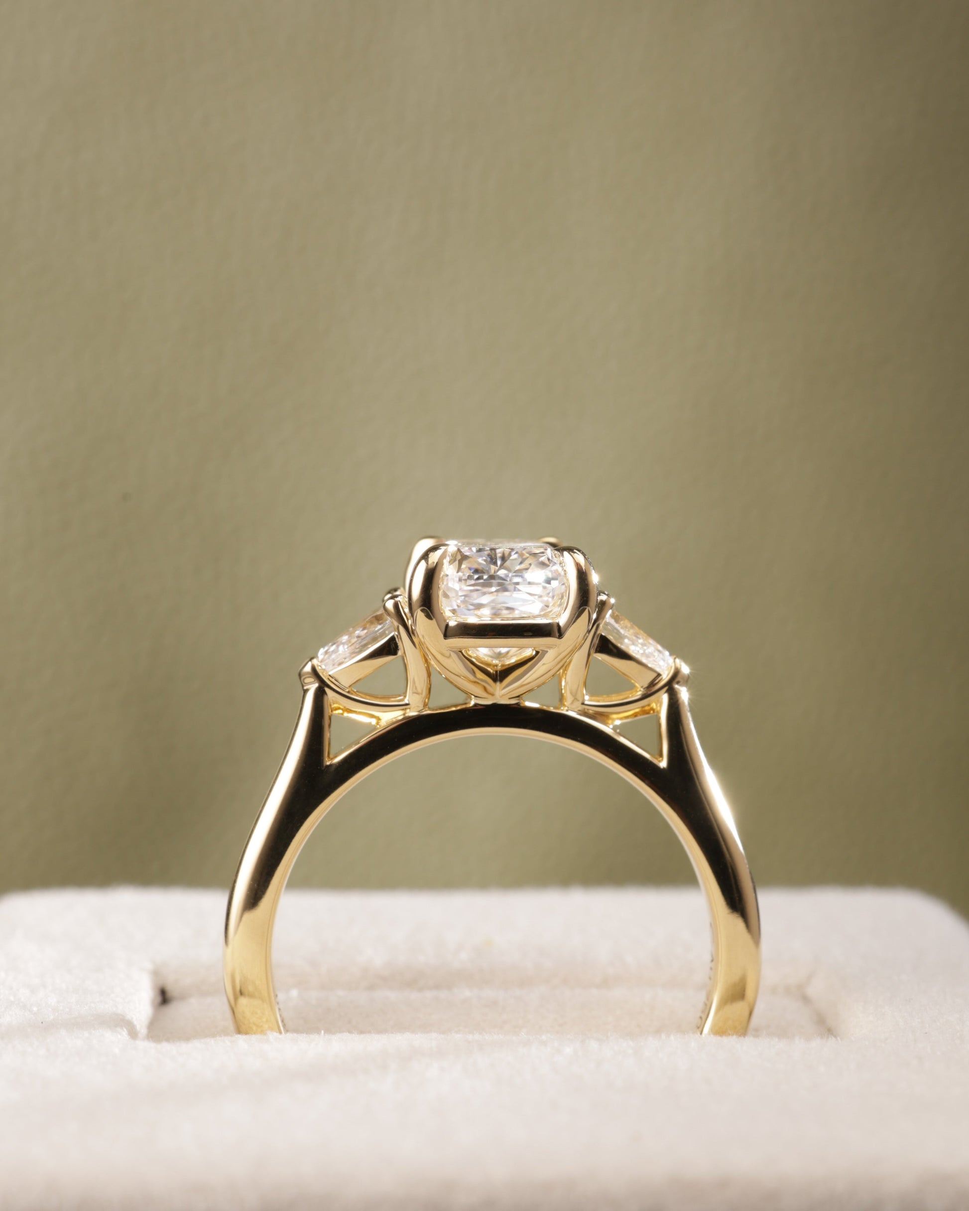 2 CT Asscher Lab Grown Diamond Solitaire Engagement Ring