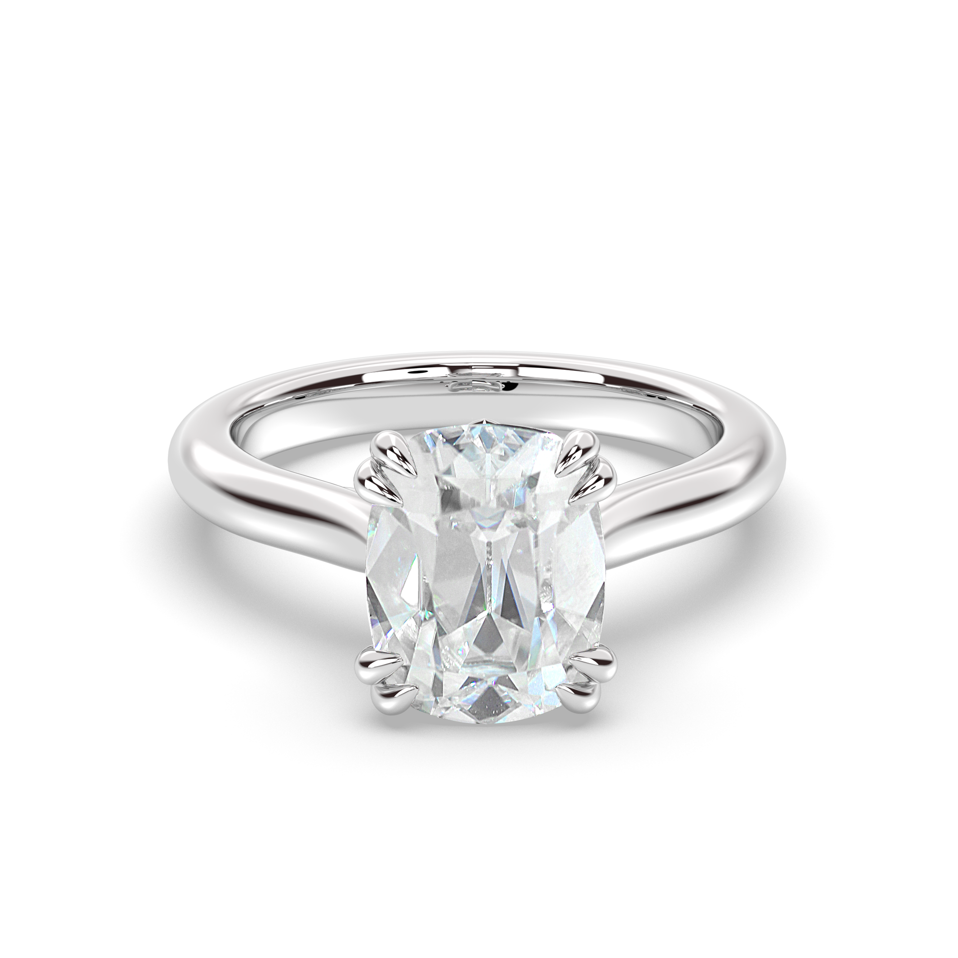 Marquise Shaped Three Stone Lab Grown Diamond Engagement Ring