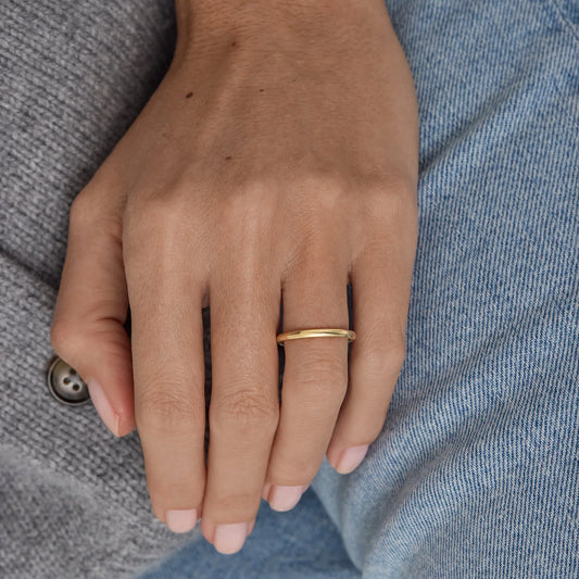 Timeless Comfort Fit Plain Solid Gold Wedding Band