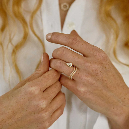 Timeless 0.2 TCW Round Stones Full Eternity Moissanite Diamond Wedding Band