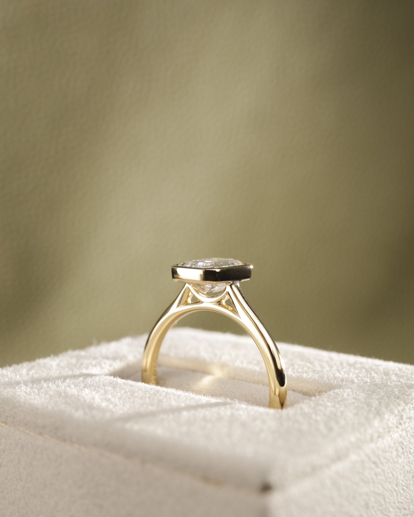 2 CT Asscher Lab Grown Diamond Solitaire Engagement Ring