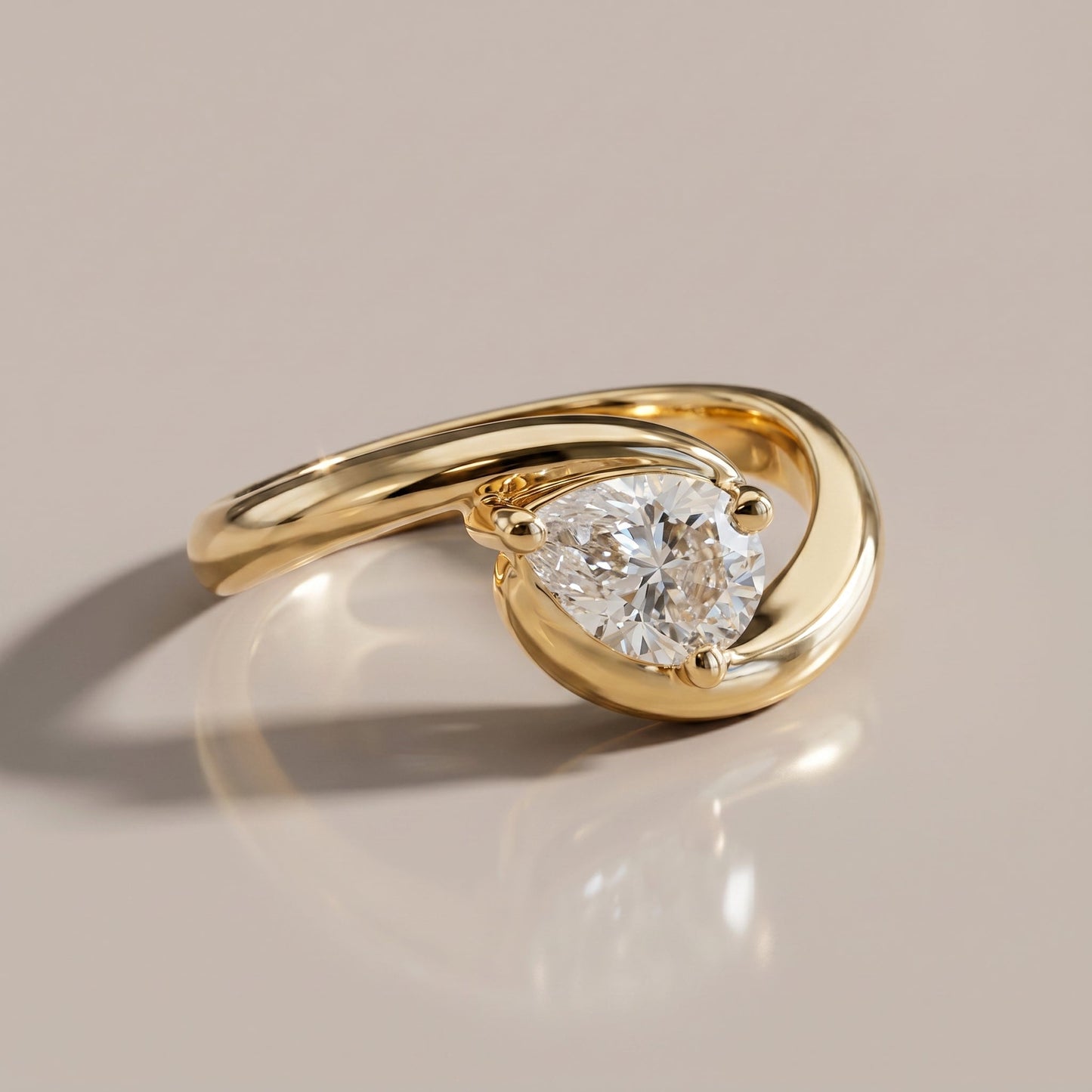 Oval Solitaire Engagement Ring – 2 CT Moissanite Diamond