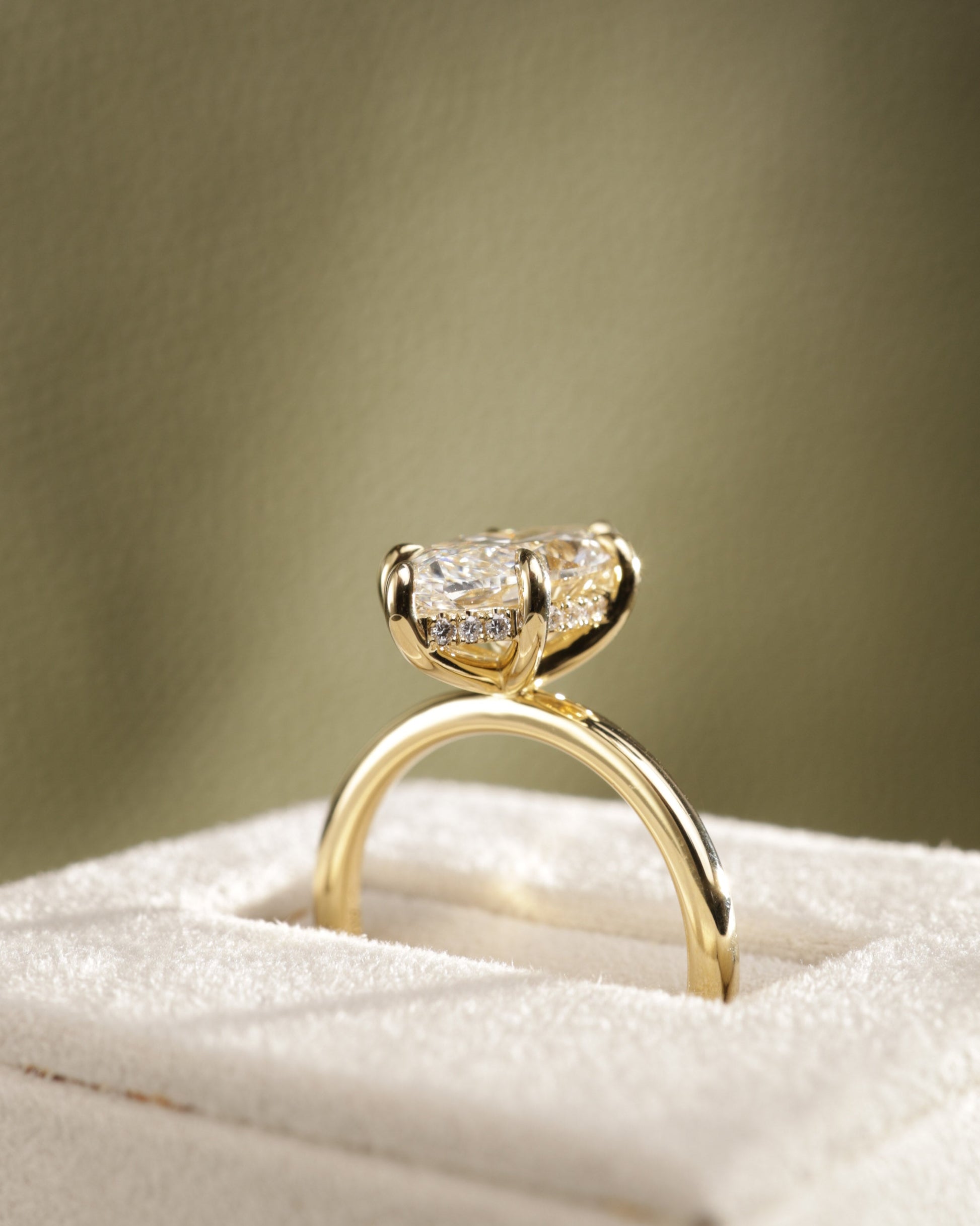 2 CT Asscher Lab Grown Diamond Solitaire Engagement Ring