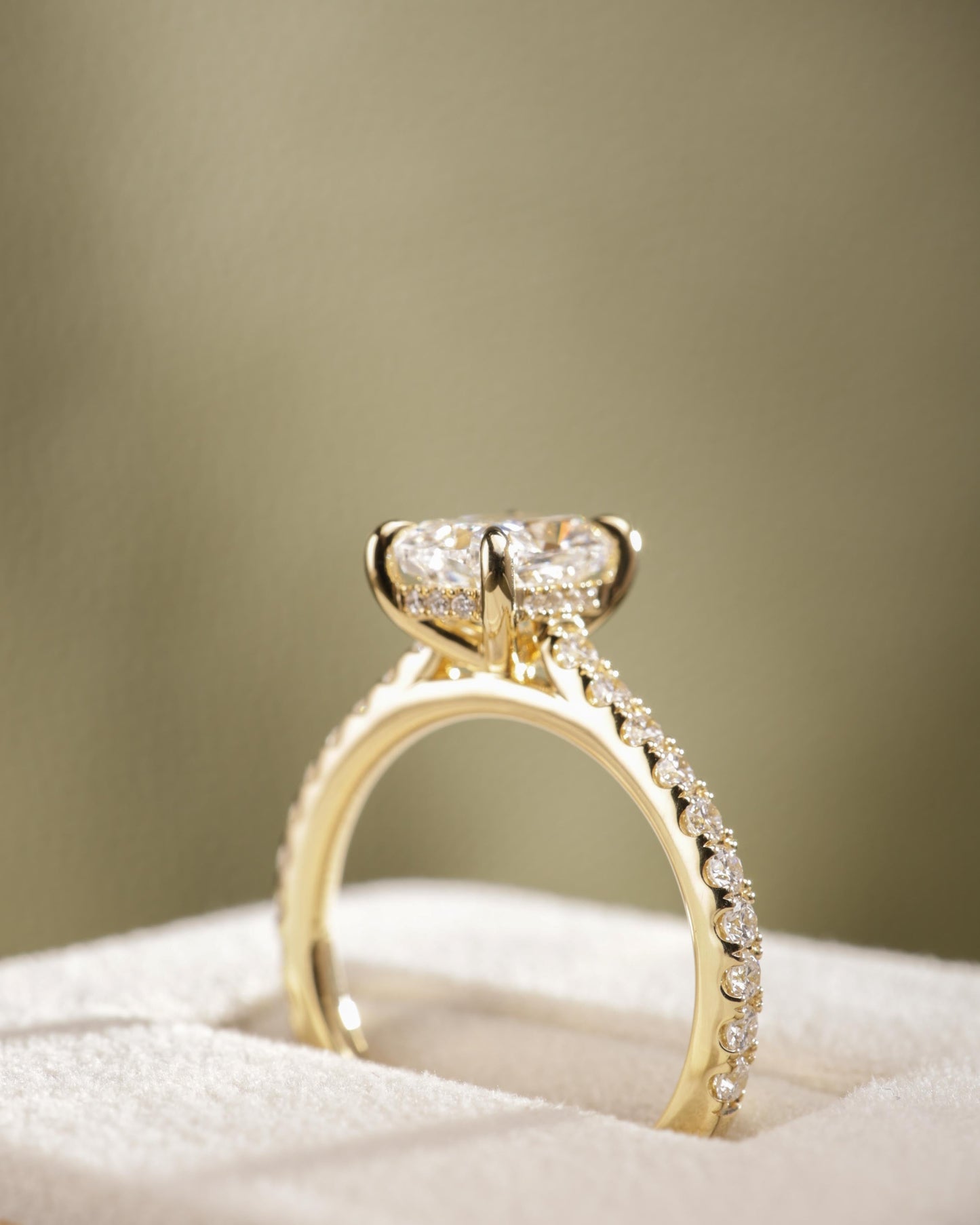 2 CT Asscher Lab Grown Diamond Solitaire Engagement Ring