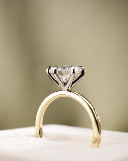 2 CT Asscher Lab Grown Diamond Solitaire Engagement Ring