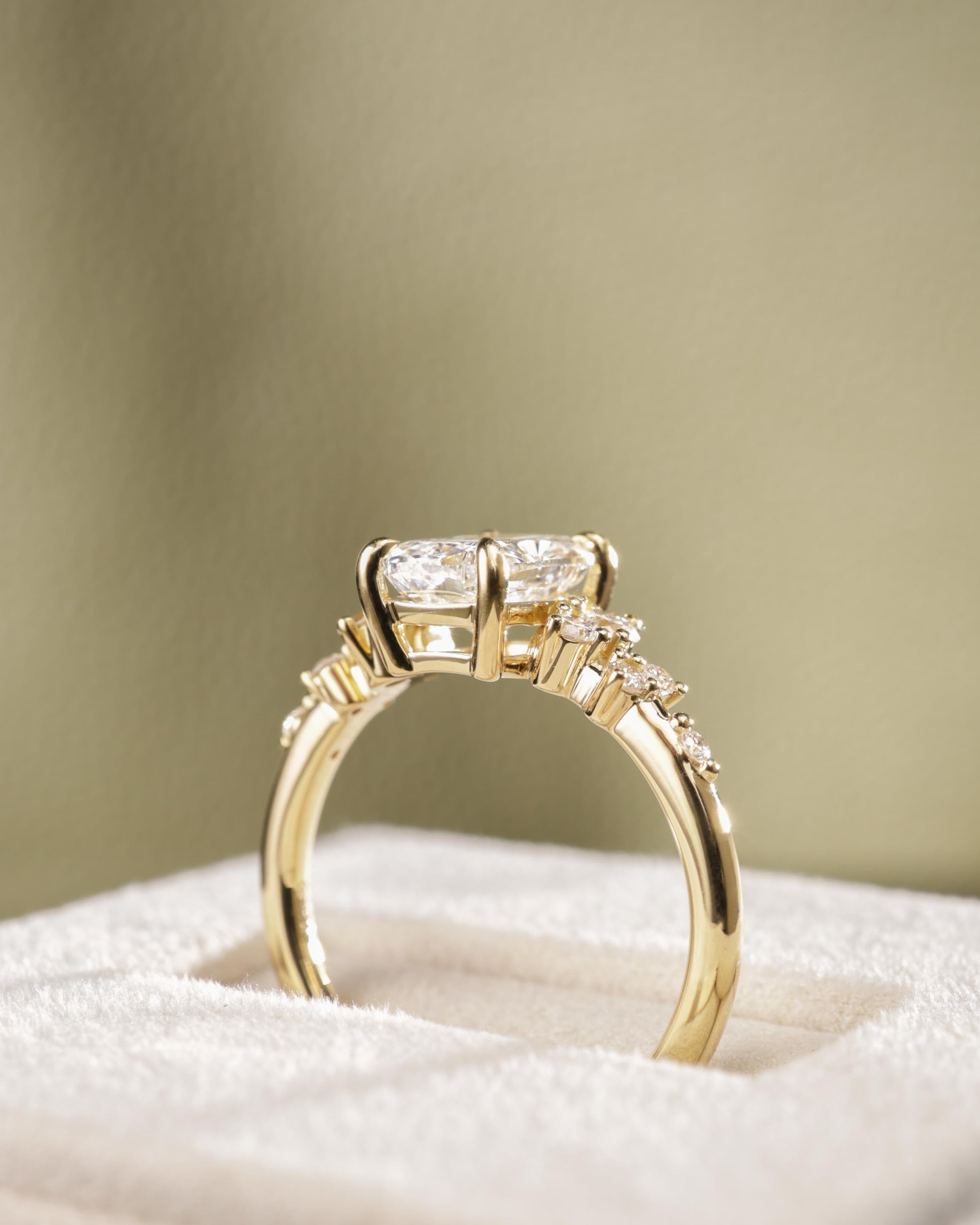 2 CT Asscher Lab Grown Diamond Solitaire Engagement Ring