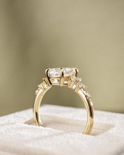 2 CT Asscher Lab Grown Diamond Solitaire Engagement Ring