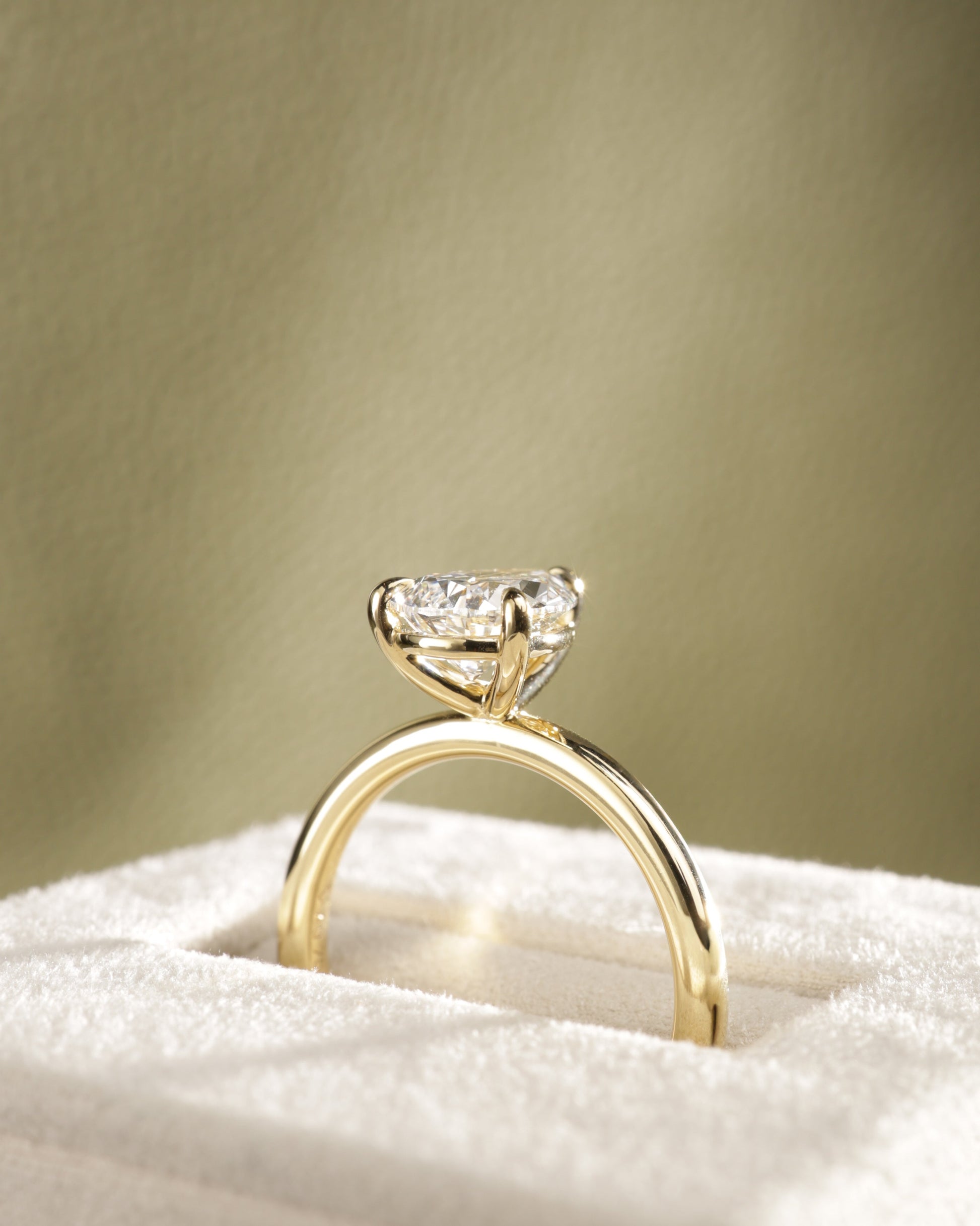2 CT Asscher Lab Grown Diamond Solitaire Engagement Ring