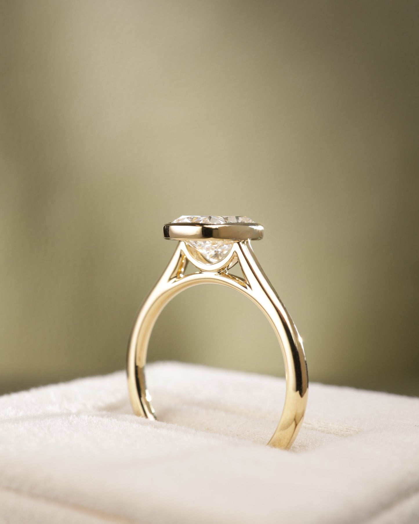 2 CT Asscher Lab Grown Diamond Solitaire Engagement Ring
