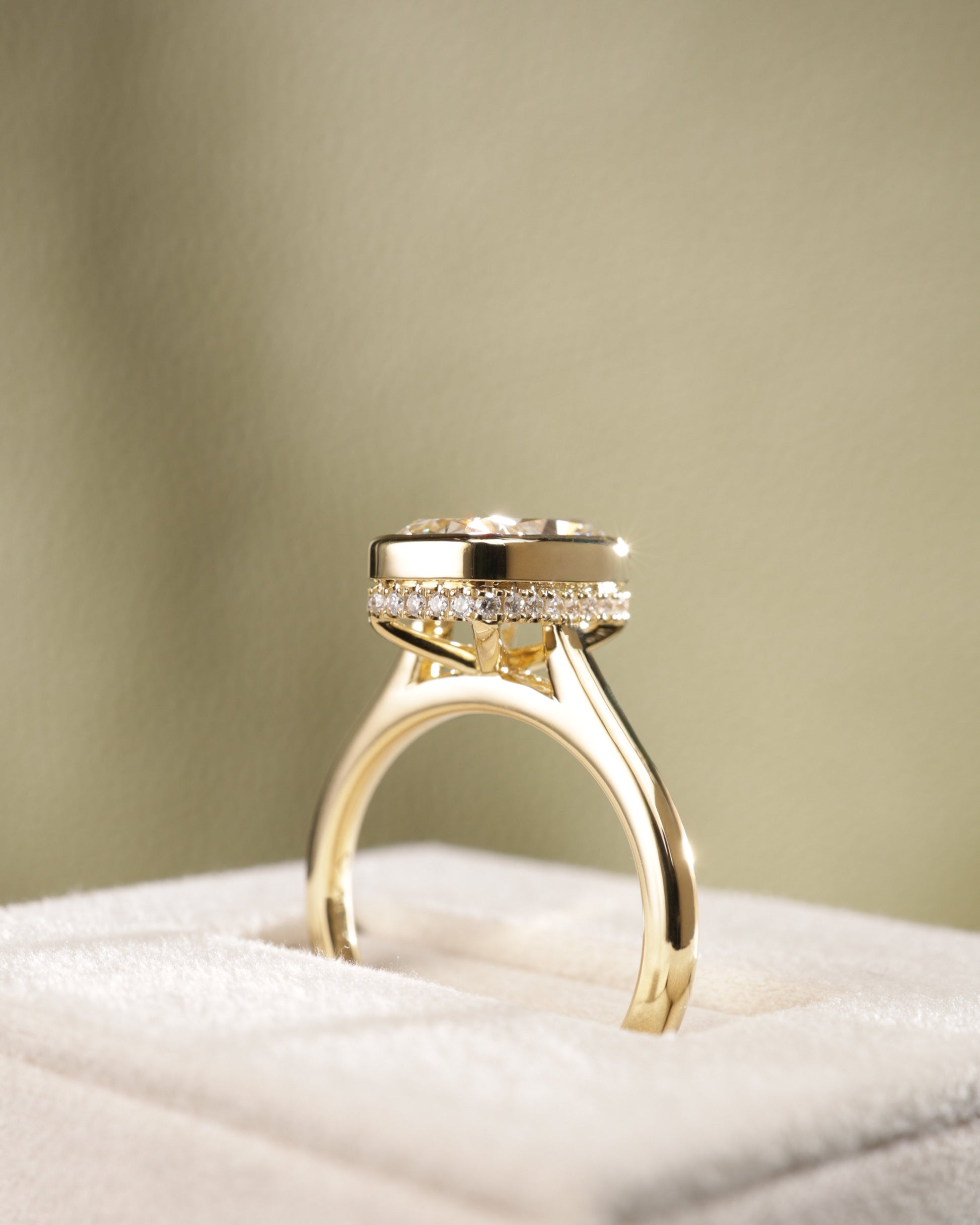 2 CT Asscher Lab Grown Diamond Solitaire Engagement Ring