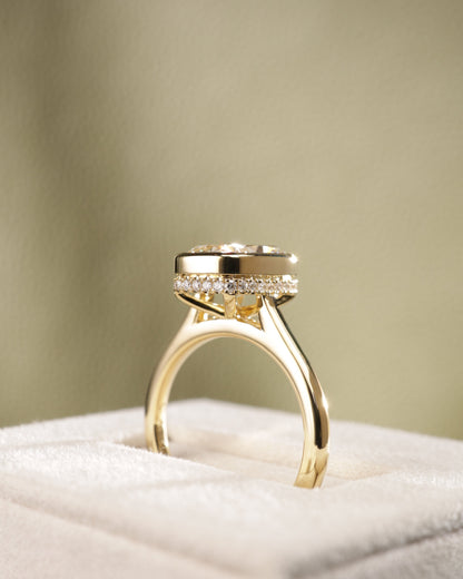 2 CT Asscher Lab Grown Diamond Solitaire Engagement Ring