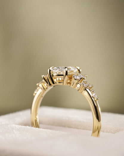 2 CT Asscher Lab Grown Diamond Solitaire Engagement Ring