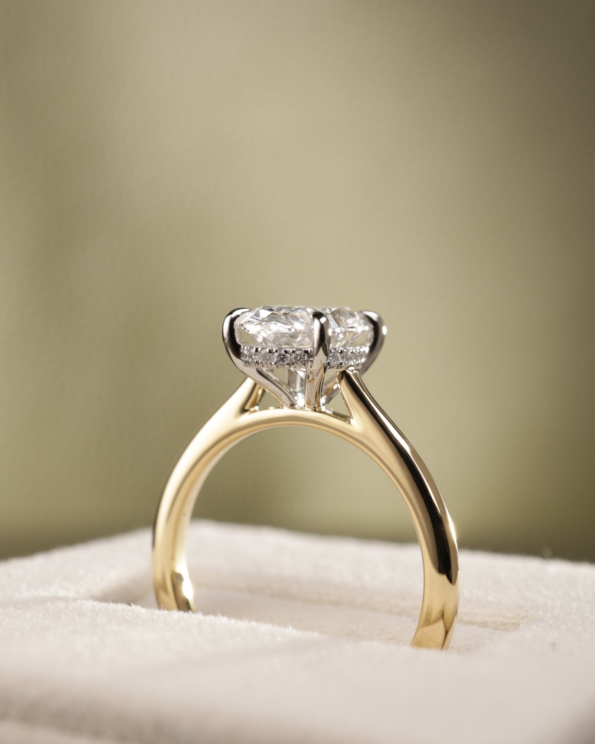 2 CT Asscher Lab Grown Diamond Solitaire Engagement Ring