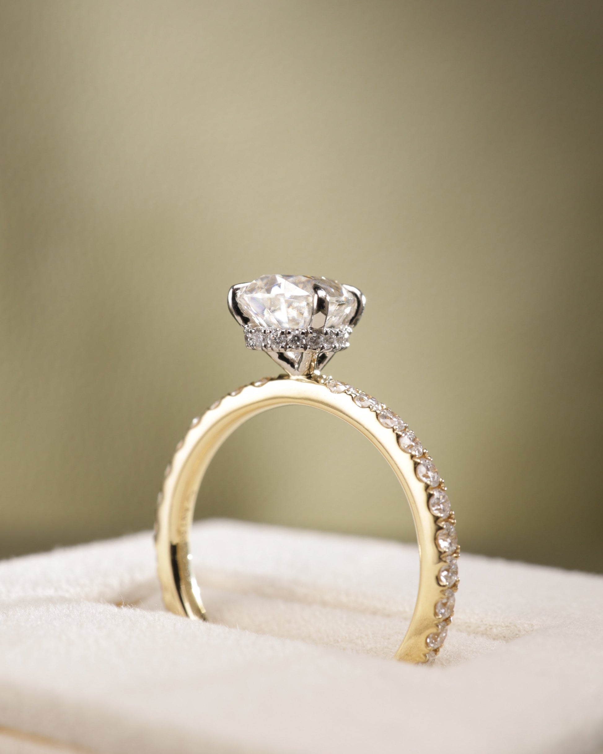 2 CT Asscher Lab Grown Diamond Solitaire Engagement Ring