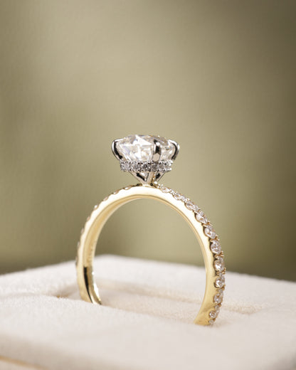 2 CT Asscher Lab Grown Diamond Solitaire Engagement Ring