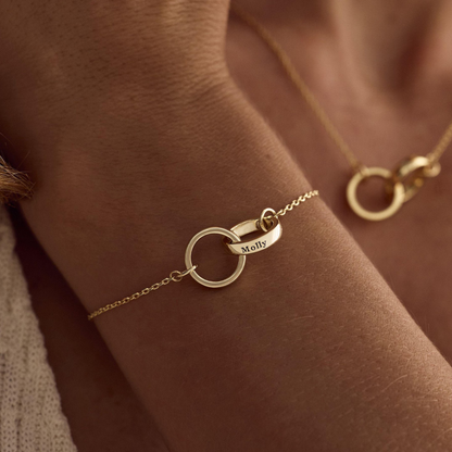 Custom Circle Name Bracelet