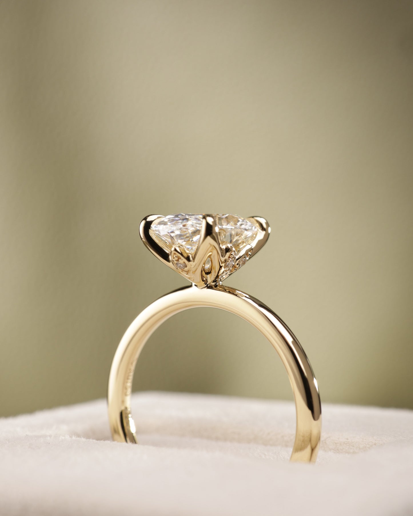 2 CT Asscher Lab Grown Diamond Solitaire Engagement Ring