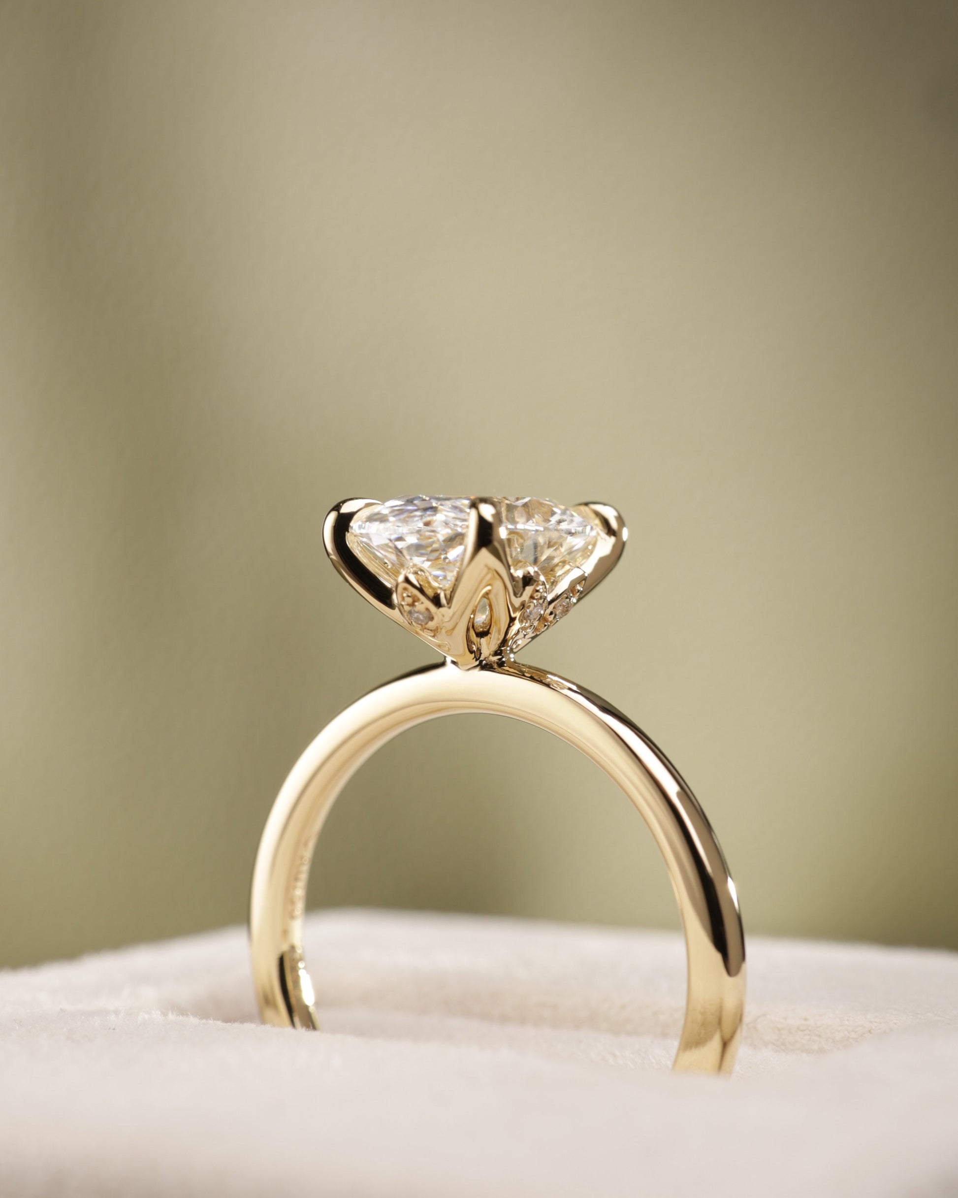 2 CT Asscher Lab Grown Diamond Solitaire Engagement Ring