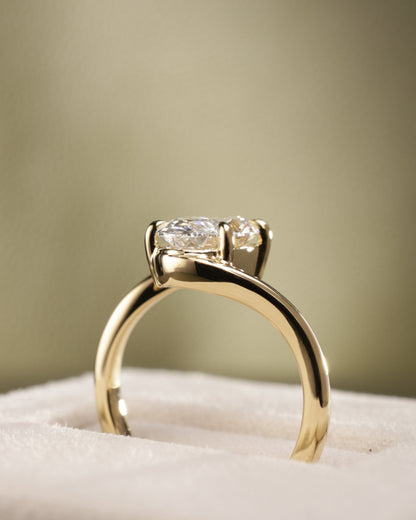 2 CT Asscher Lab Grown Diamond Solitaire Engagement Ring