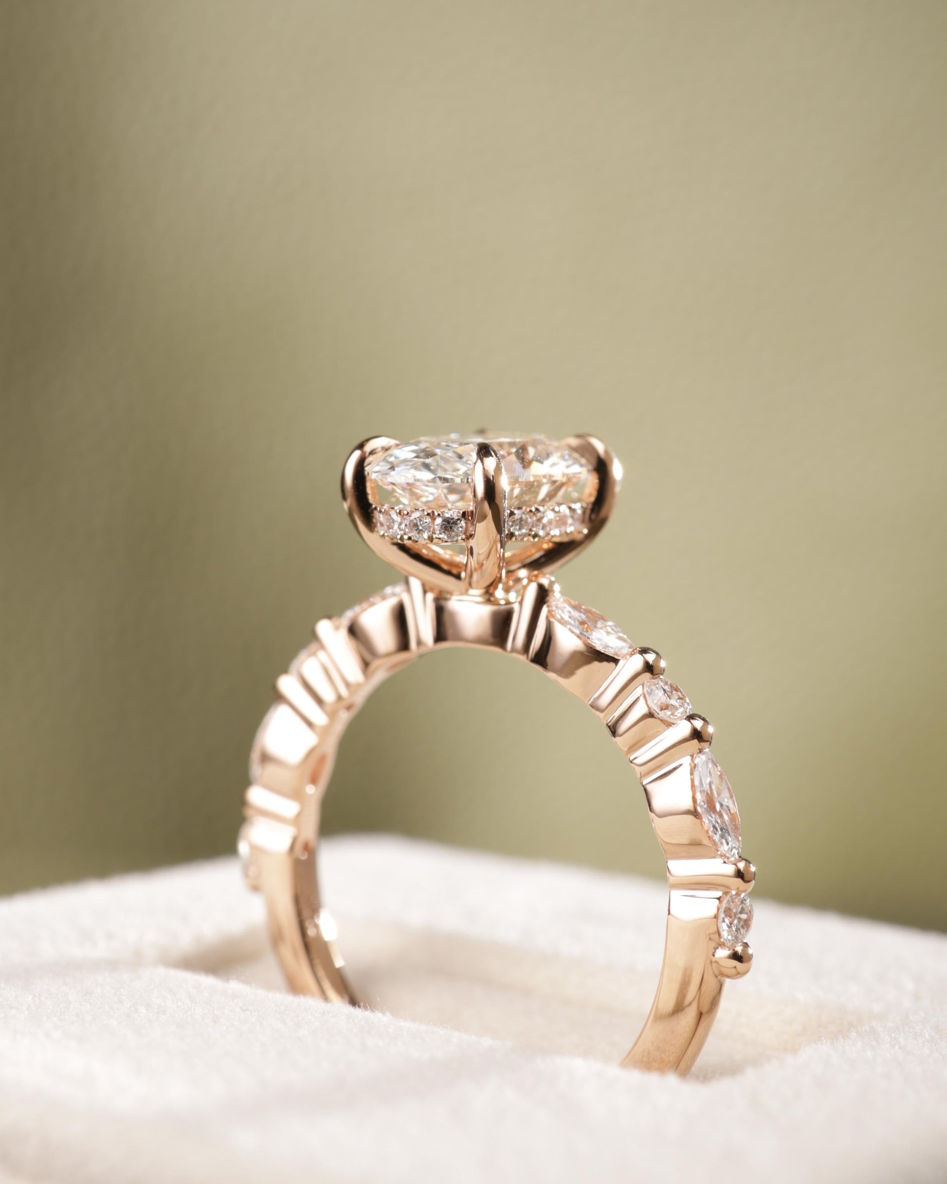 2 CT Asscher Lab Grown Diamond Solitaire Engagement Ring