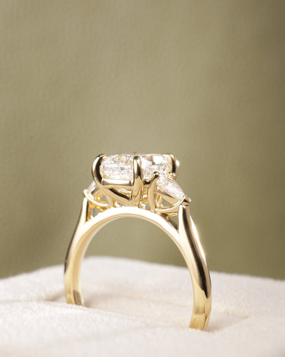 2 CT Asscher Lab Grown Diamond Solitaire Engagement Ring
