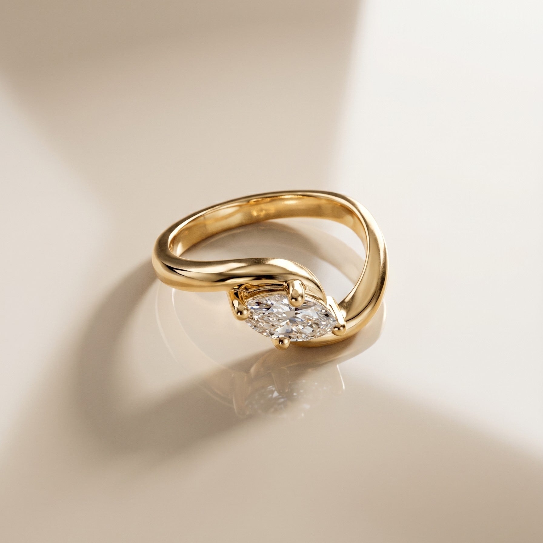 Oval Solitaire Engagement Ring – 2 CT Moissanite Diamond