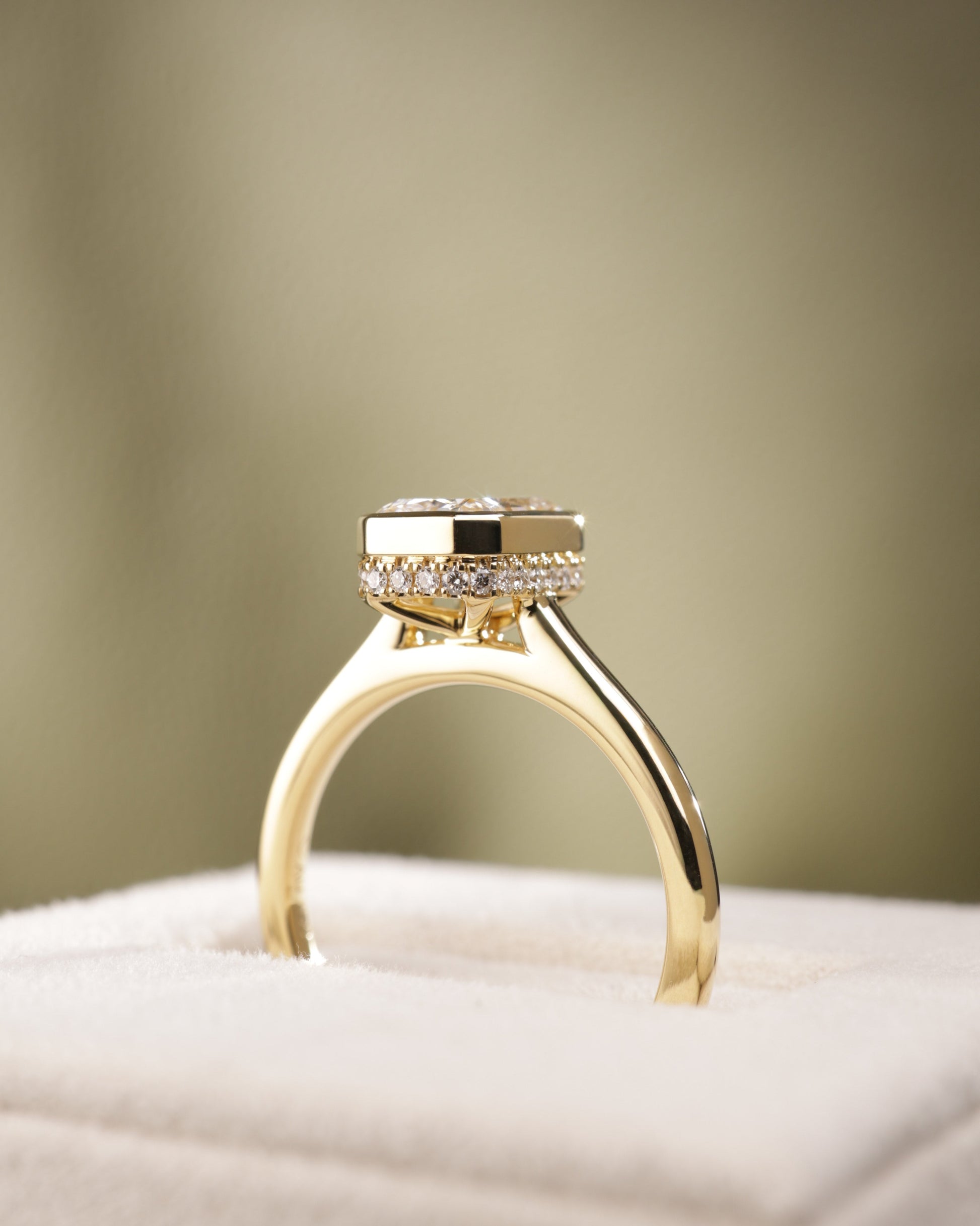 2 CT Asscher Lab Grown Diamond Solitaire Engagement Ring