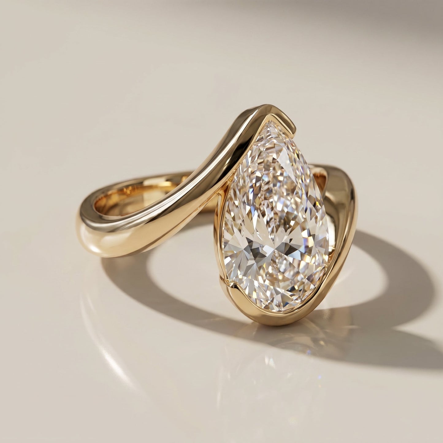 Oval Solitaire Engagement Ring – 2 CT Moissanite Diamond