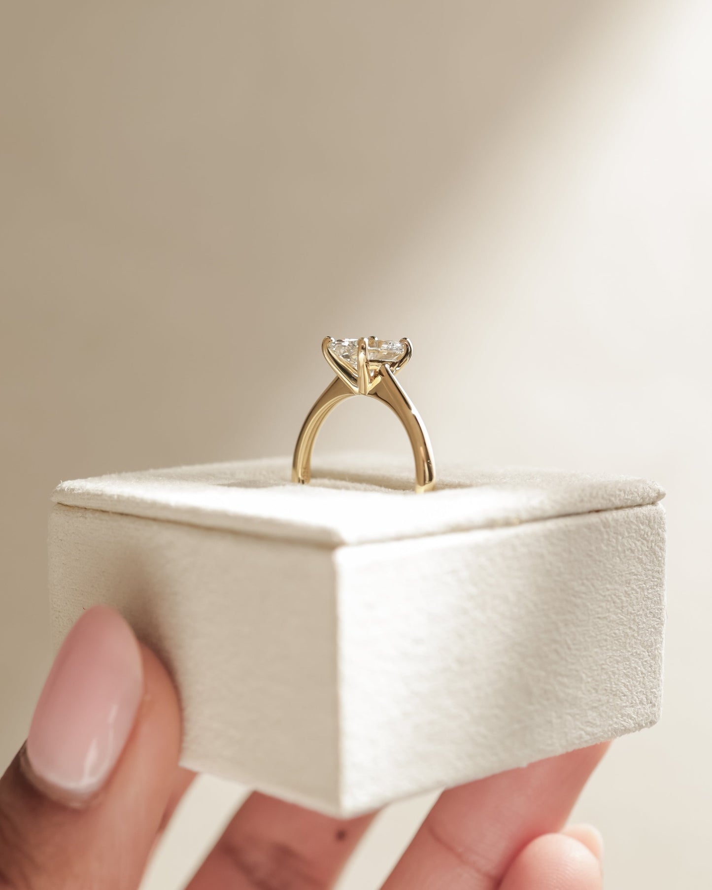 2 CT Asscher Lab Grown Diamond Solitaire Engagement Ring