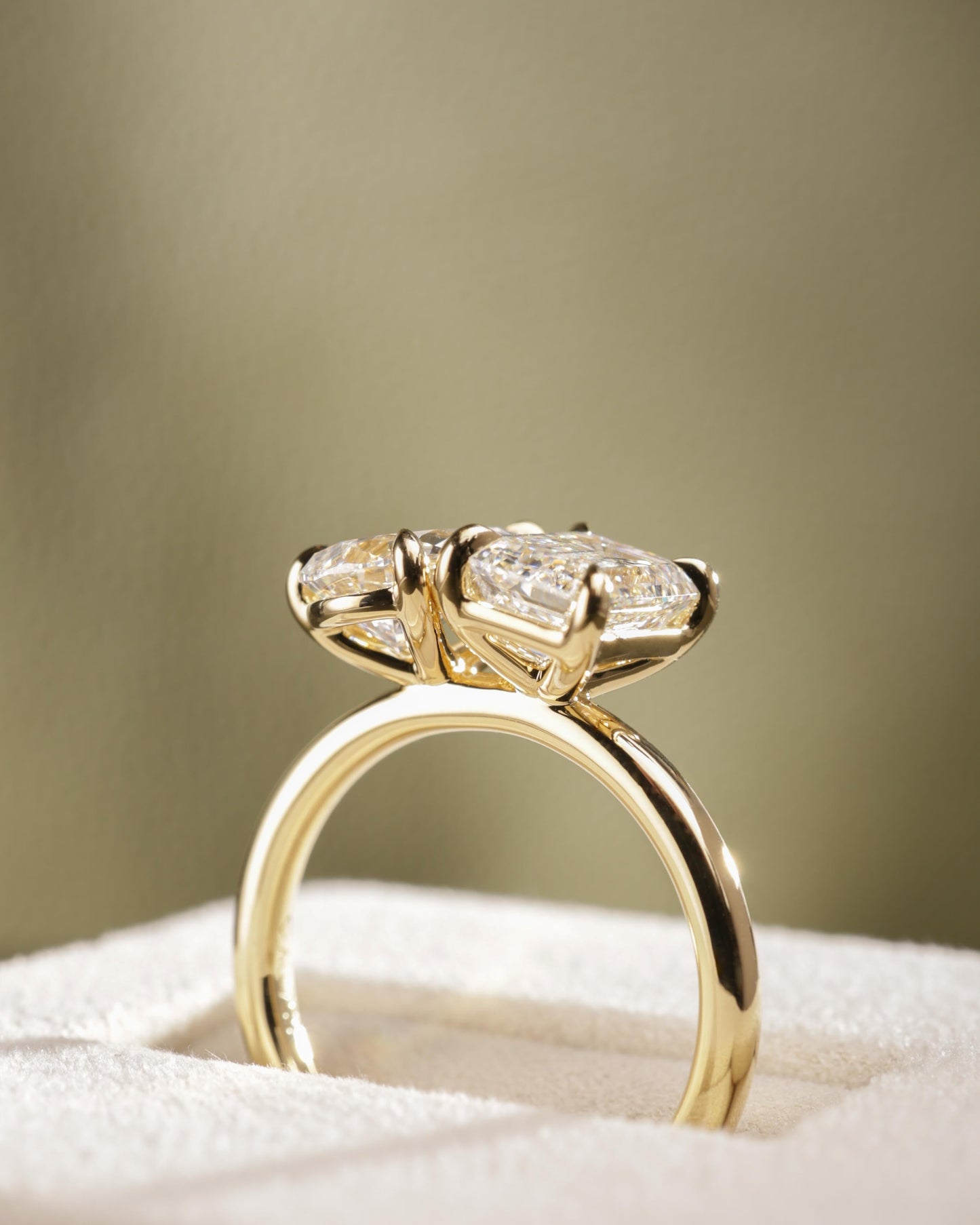 2 CT Asscher Lab Grown Diamond Solitaire Engagement Ring