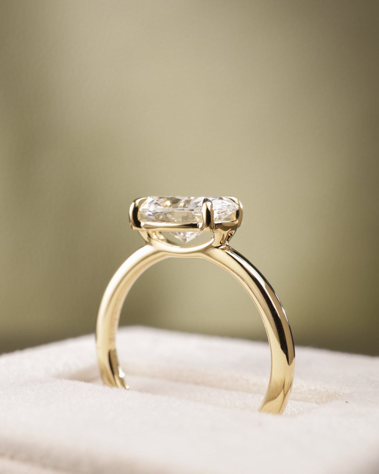 2 CT Asscher Lab Grown Diamond Solitaire Engagement Ring