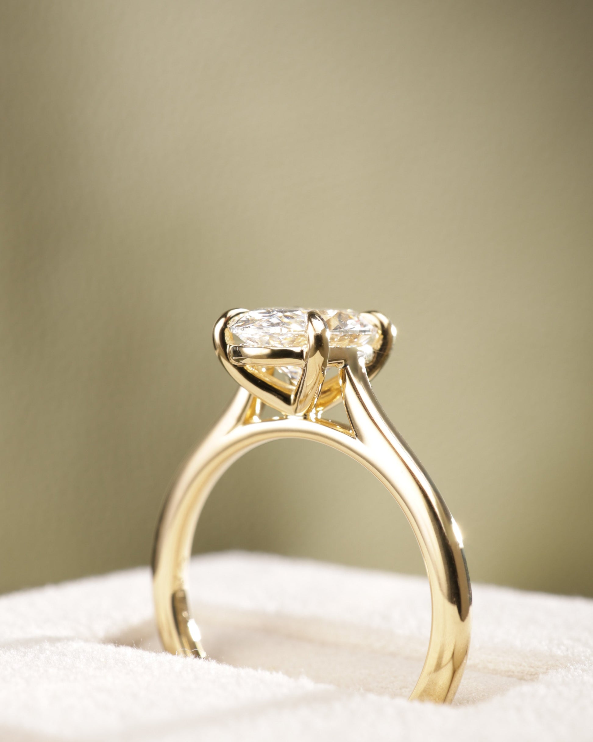 2 CT Asscher Lab Grown Diamond Solitaire Engagement Ring