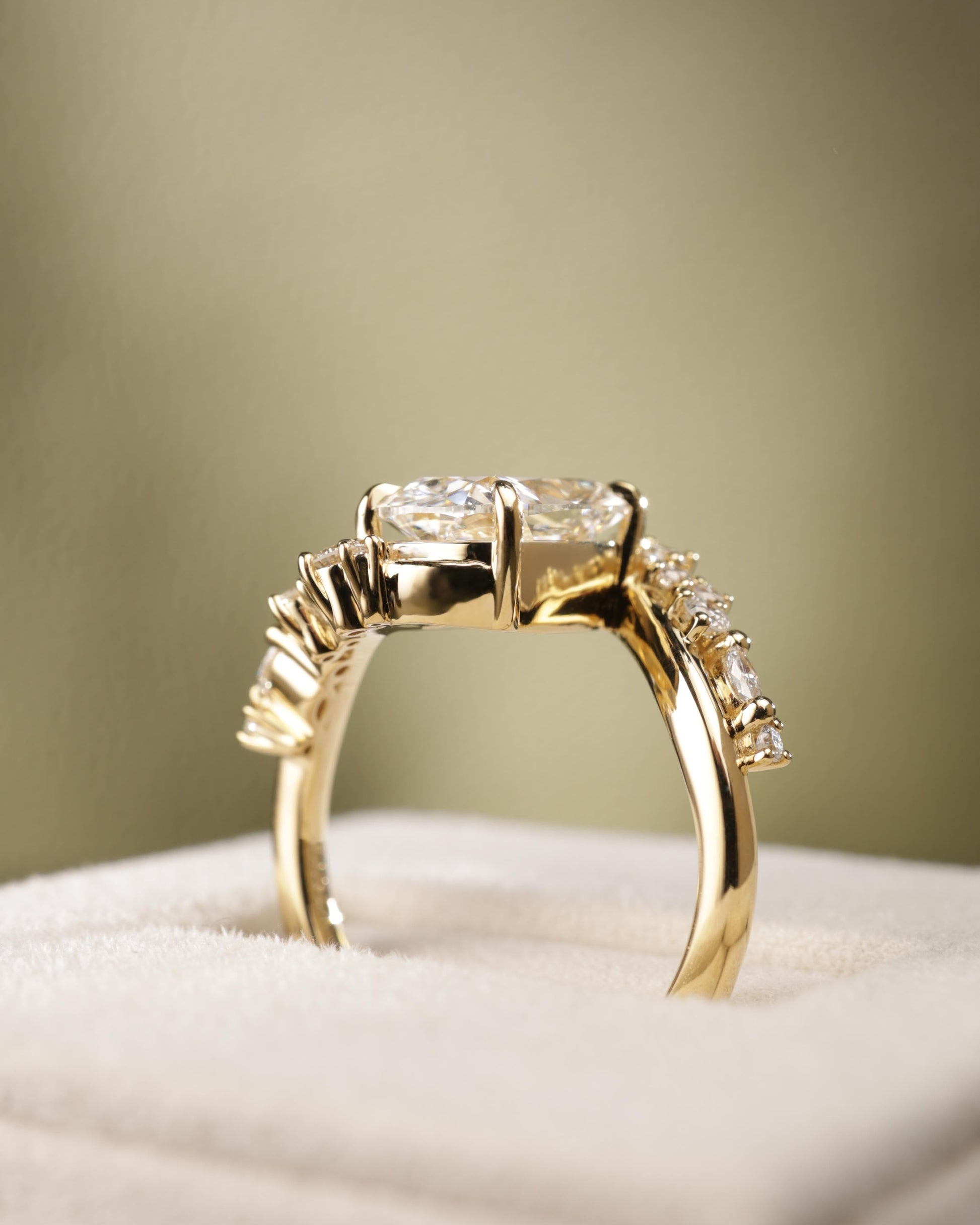 2 CT Asscher Lab Grown Diamond Solitaire Engagement Ring