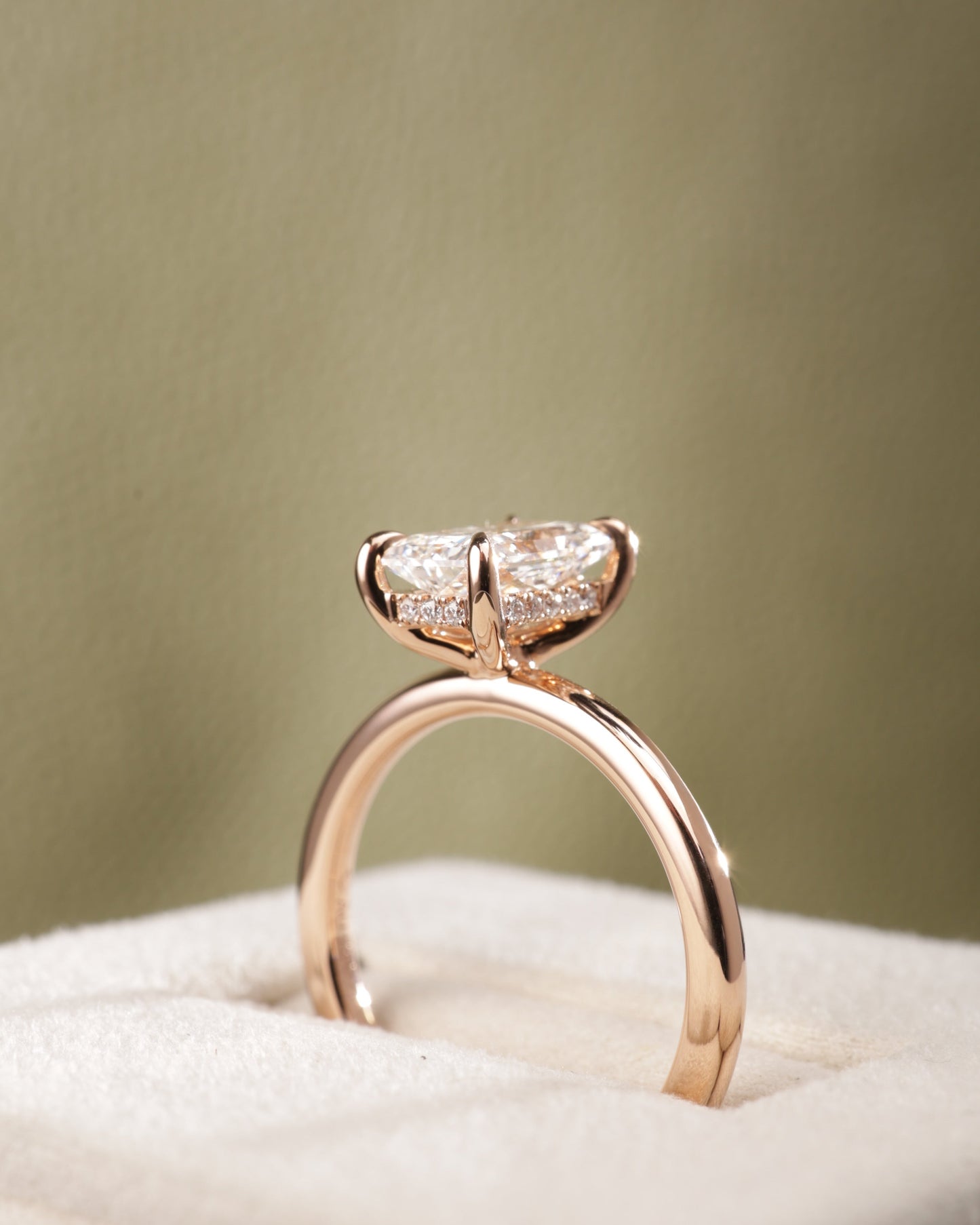 2 CT Asscher Lab Grown Diamond Solitaire Engagement Ring