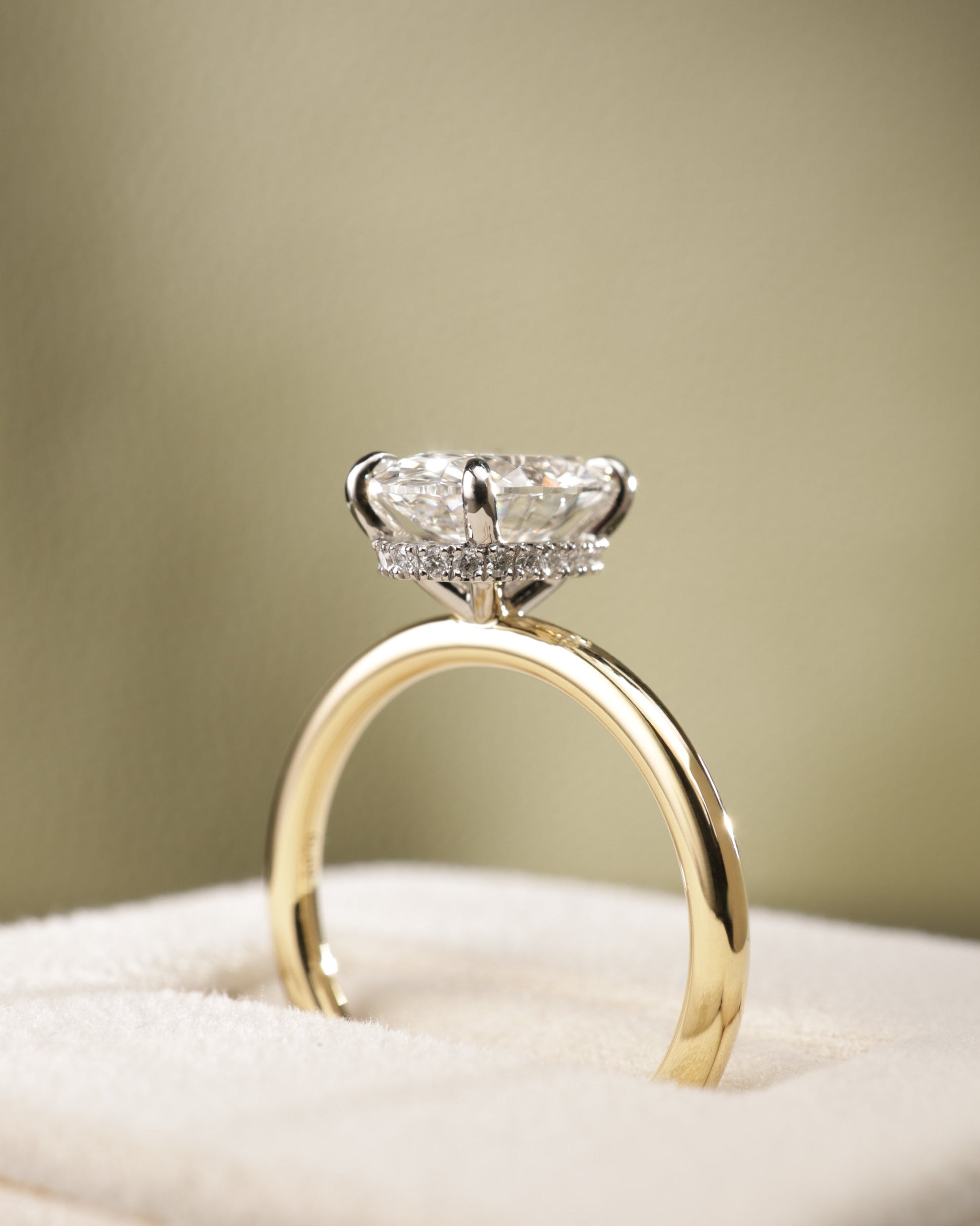 2 CT Asscher Lab Grown Diamond Solitaire Engagement Ring