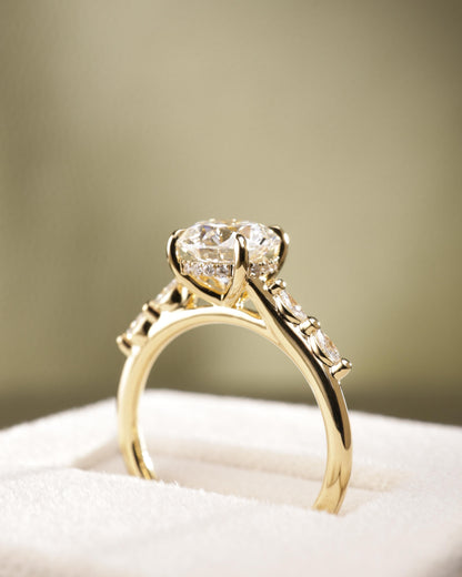 2 CT Asscher Lab Grown Diamond Solitaire Engagement Ring