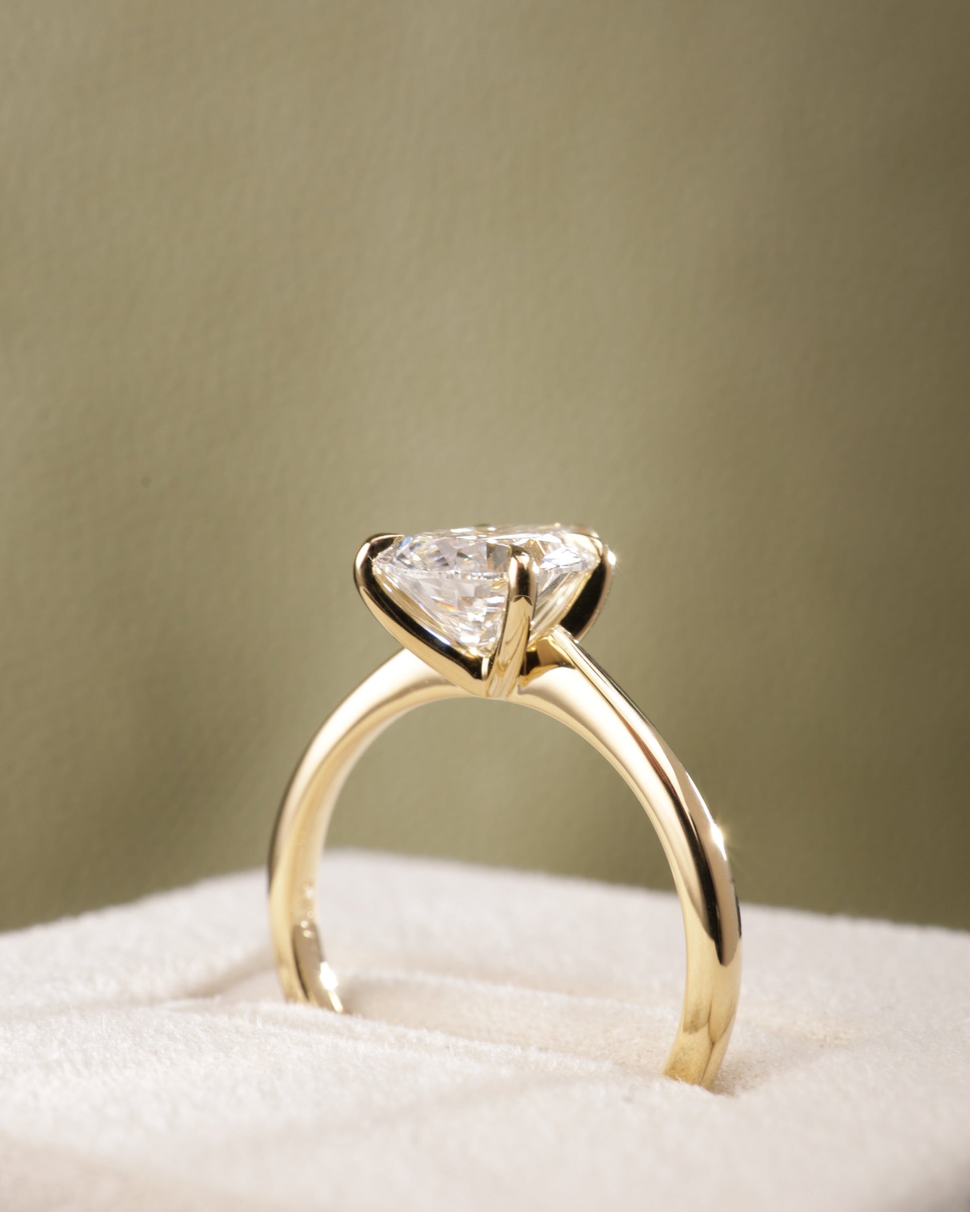 2 CT Asscher Lab Grown Diamond Solitaire Engagement Ring