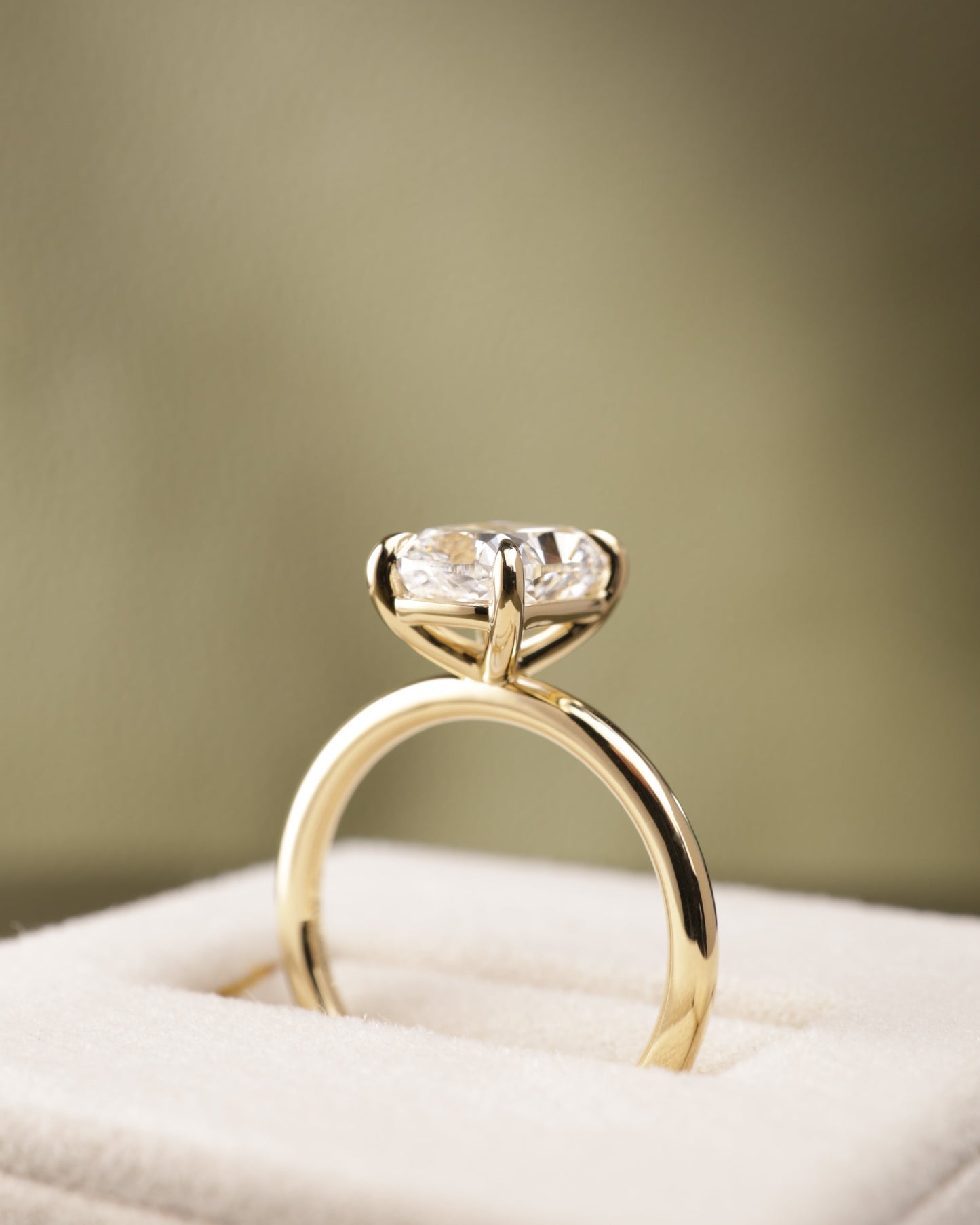 2 CT Asscher Lab Grown Diamond Solitaire Engagement Ring