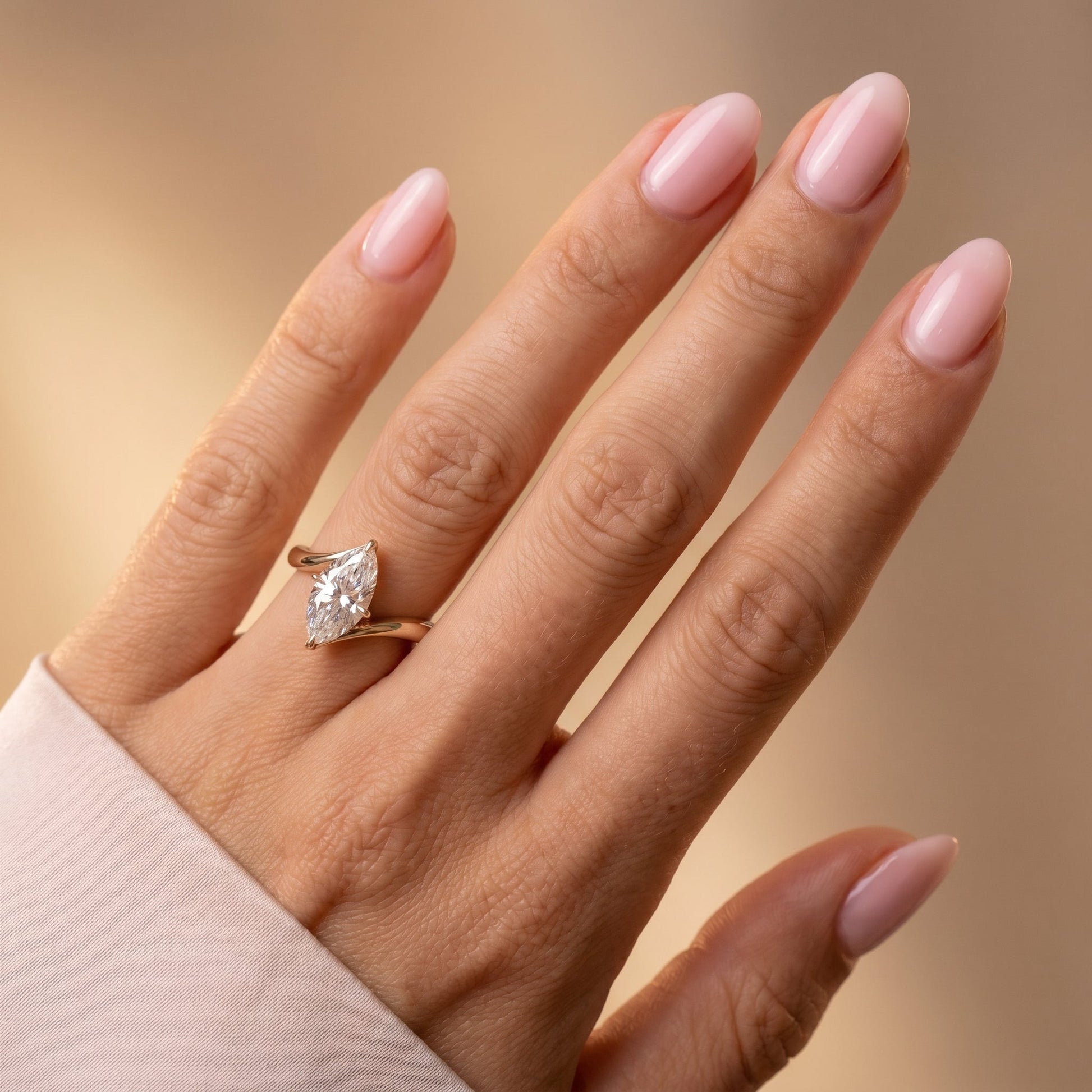Oval Solitaire Engagement Ring – 2 CT Moissanite Diamond