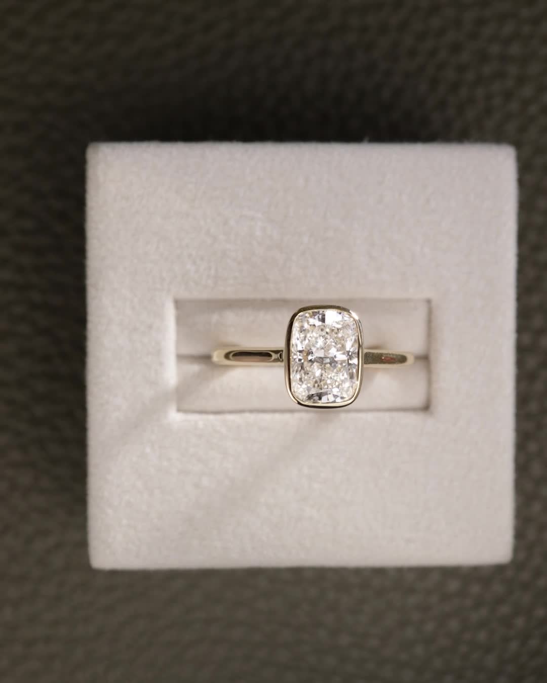 2 CT Asscher Lab Grown Diamond Solitaire Engagement Ring