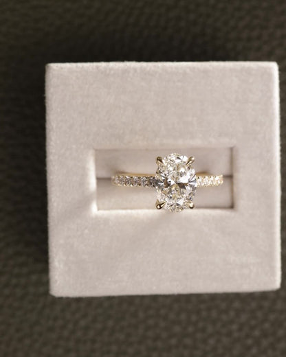 2 CT Asscher Lab Grown Diamond Solitaire Engagement Ring