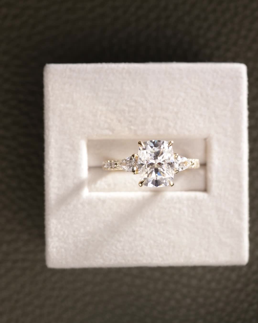 2 CT Asscher Lab Grown Diamond Solitaire Engagement Ring