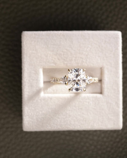 2 CT Asscher Lab Grown Diamond Solitaire Engagement Ring
